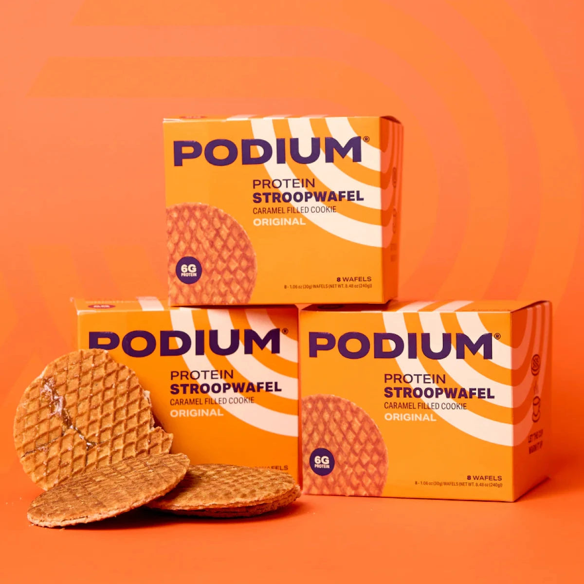 PODIUM PROTEIN STROOPWAFEL (Box of 8)